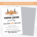 cute kids halloween printable invitation template